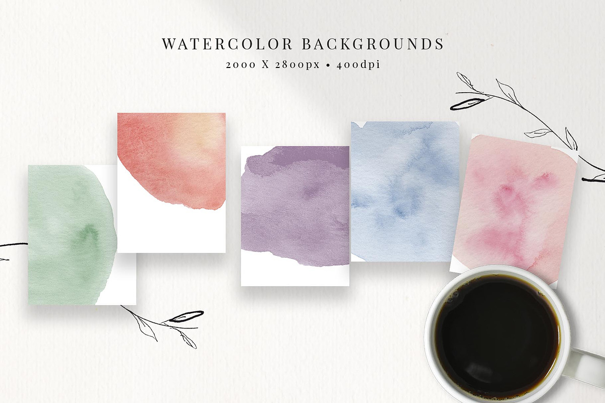 Sun-washed Watercolor Textures, a Texture Graphic by Chelsea Bromley (Photo 5 of 7)