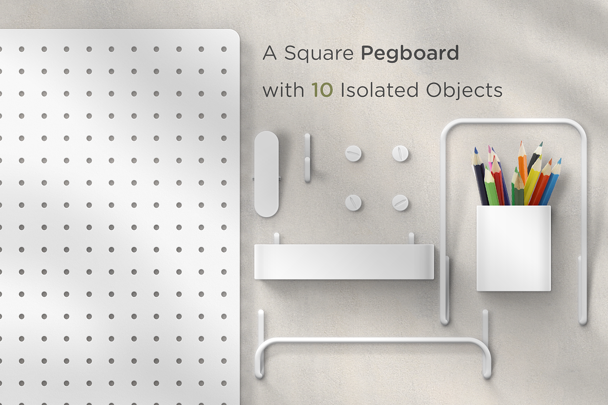 Pegboard - Moodboard Scene Generator, a Cups & Container Mockup by Telllu & Friends (Photo 2 of 4)