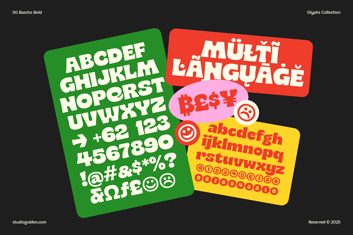 SG Bascho Bold, a Sans Serif Font by Studio Gulden (Photo 3 of 16)