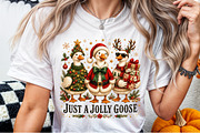 Just a Jolly Goose,Christmas Goose, a Seasonal Illustration by Sublimation Artist (Thumbnail 6 of 9)