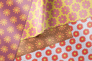 Smiley Flowers Retro Patterns, a Pattern Graphic by Tiger and Flower (Thumbnail 7 of 20)