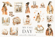 My Fall Day, a Seasonal Illustration by PeDe Designs (Thumbnail 4 of 12)