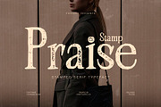 CS Praise Stamp, a Serif Font by Craft Supply Co. (Thumbnail 1 of 8)