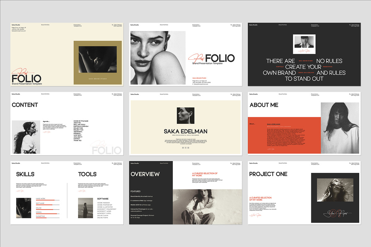 SAKA | Brand Portfolio Template, a Presentation Template by Graphpexel (Photo 9 of 10)