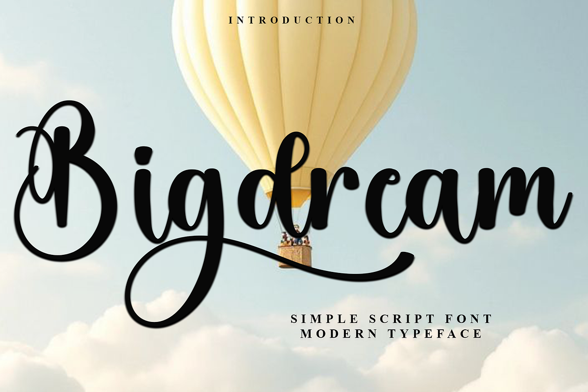 Bigdream, a Handwritten Font by InermediaSTUDIO (Photo 1 of 8)