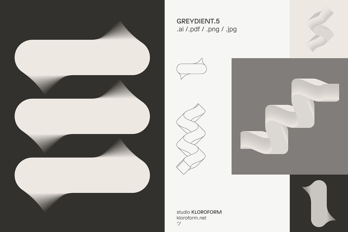 Greydient 5 - Blend Objects, an Object Graphic by kloroform (Photo 13 of 14)