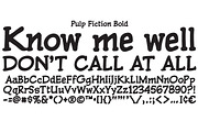 Pulp Fiction, a Serif Font by Comicraft Fonts (Thumbnail 4 of 5)