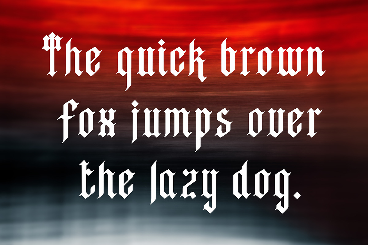 Gothic song. Gothic Blackletter., a Blackletter Font by ArtByEkaterina (Photo 2 of 4)