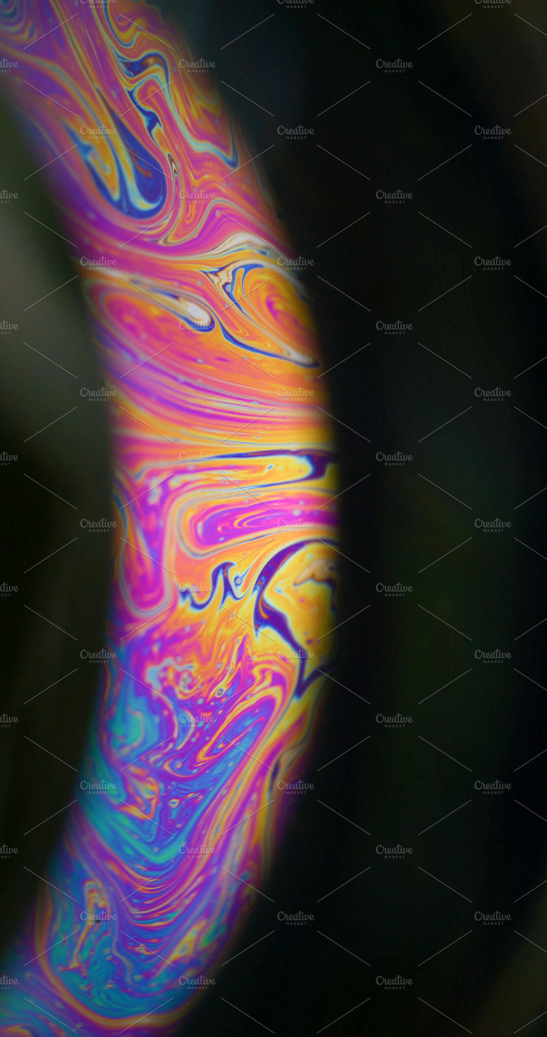 Rainbow oil paint mix multicolor round arch glow, a Background Photo by Photo Drive Studio