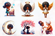 Black Girl Praying Sublimation Bundl, a Person Illustration by RobertsArt (Thumbnail 2 of 7)