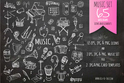 65 Music hand drawn elements set!, an Object Illustration by Natasha-Pankina.com (Thumbnail 4 of 5)