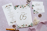 Pines and Roses Wedding Suite, an Invitation Template by BlueRobinDesignShop (Thumbnail 4 of 5)