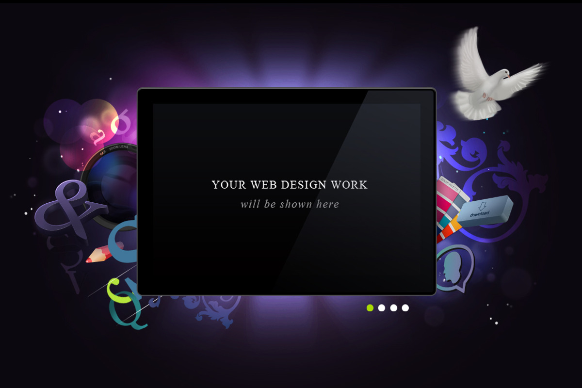 Web Header For Portfolio Works