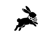 Cute Easter Bunny Silhouette bundle, an Illustration by Artivon (Thumbnail 47 of 51)