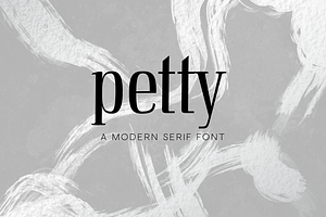 Petty - A Modern Serif Font