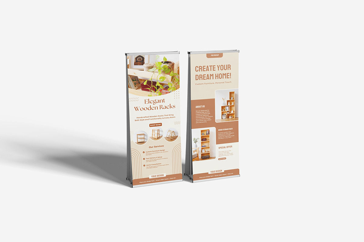 Stand Banner Mockup, an Advertising Mockup by Indah (Photo 5 of 6)