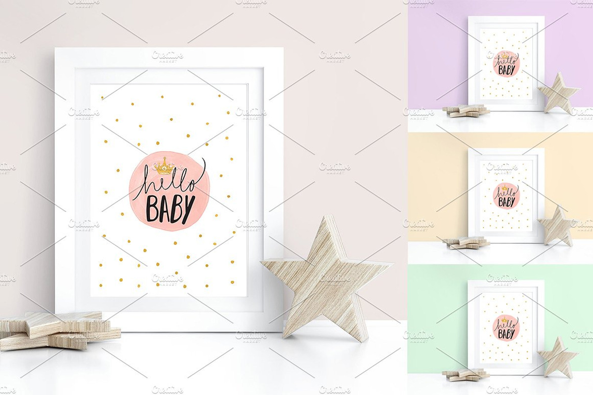 Kids Room Wall/Frame Star MockUp, a Product Mockup by Milan Mockup (Photo 1 of 8)