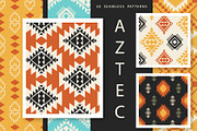 30 Aztec Southwestern Patterns Pack, a Pattern Graphic by Katrinelly (Thumbnail 1 of 15)