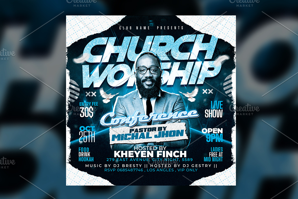 Church Flyer Template, a Flyer Template by RTXdesinger99 (Photo 2 of 3)