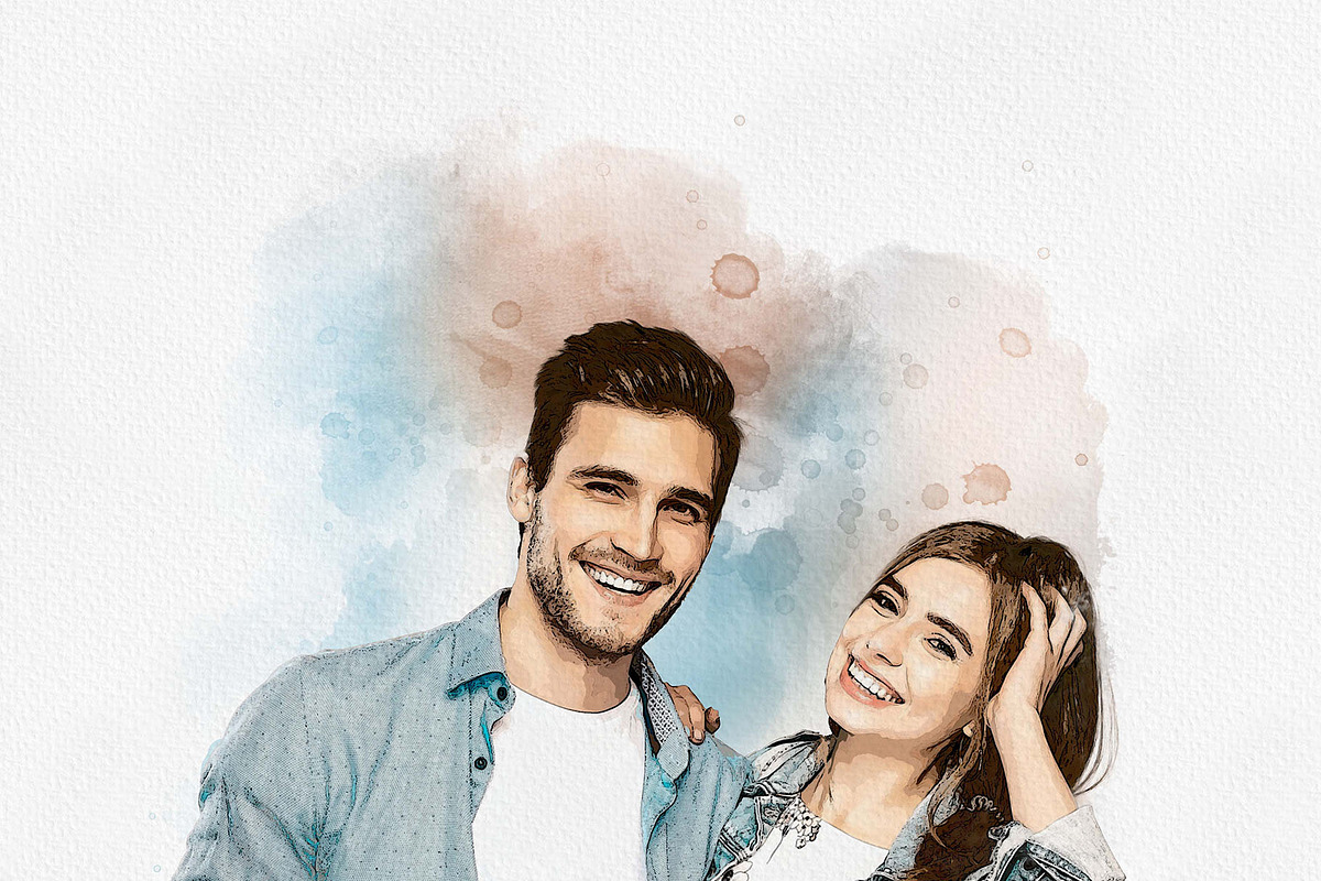 Wedding Watercolor Art Photo Effect, an Action Add-On by MRI STUDIO (Photo 14 of 22)