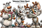 Whimsical Winter Clipart, an Illustration by DreamArtGraphic (Thumbnail 1 of 5)