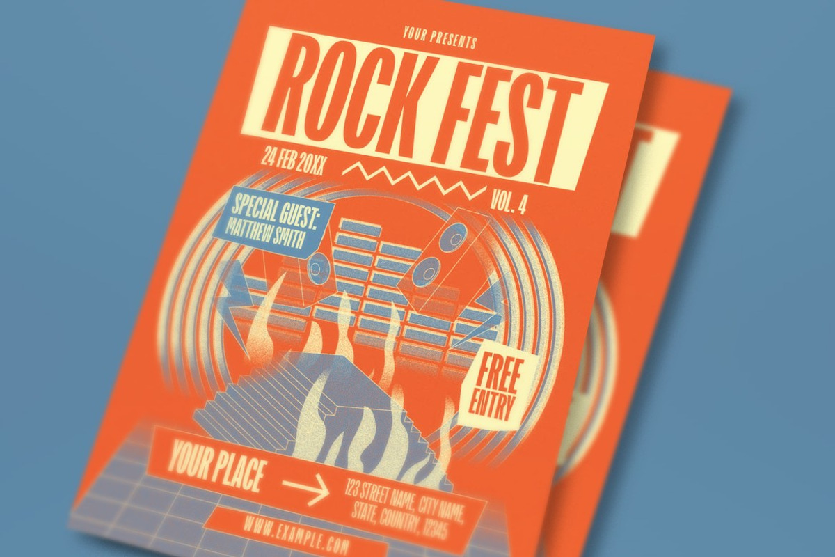 Rock Concert Flyer preview 2