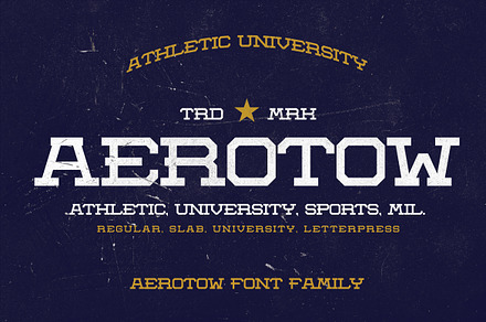 Aerotow Font, a Slab Serif Font by LeoSupply.co