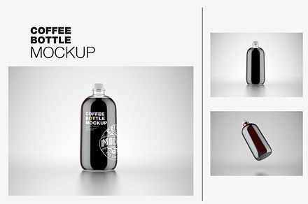 Cold Coffee Bottle Mockup, a Packaging Mockup by OneVectorStock