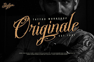 Stejita Tattoo Script Font