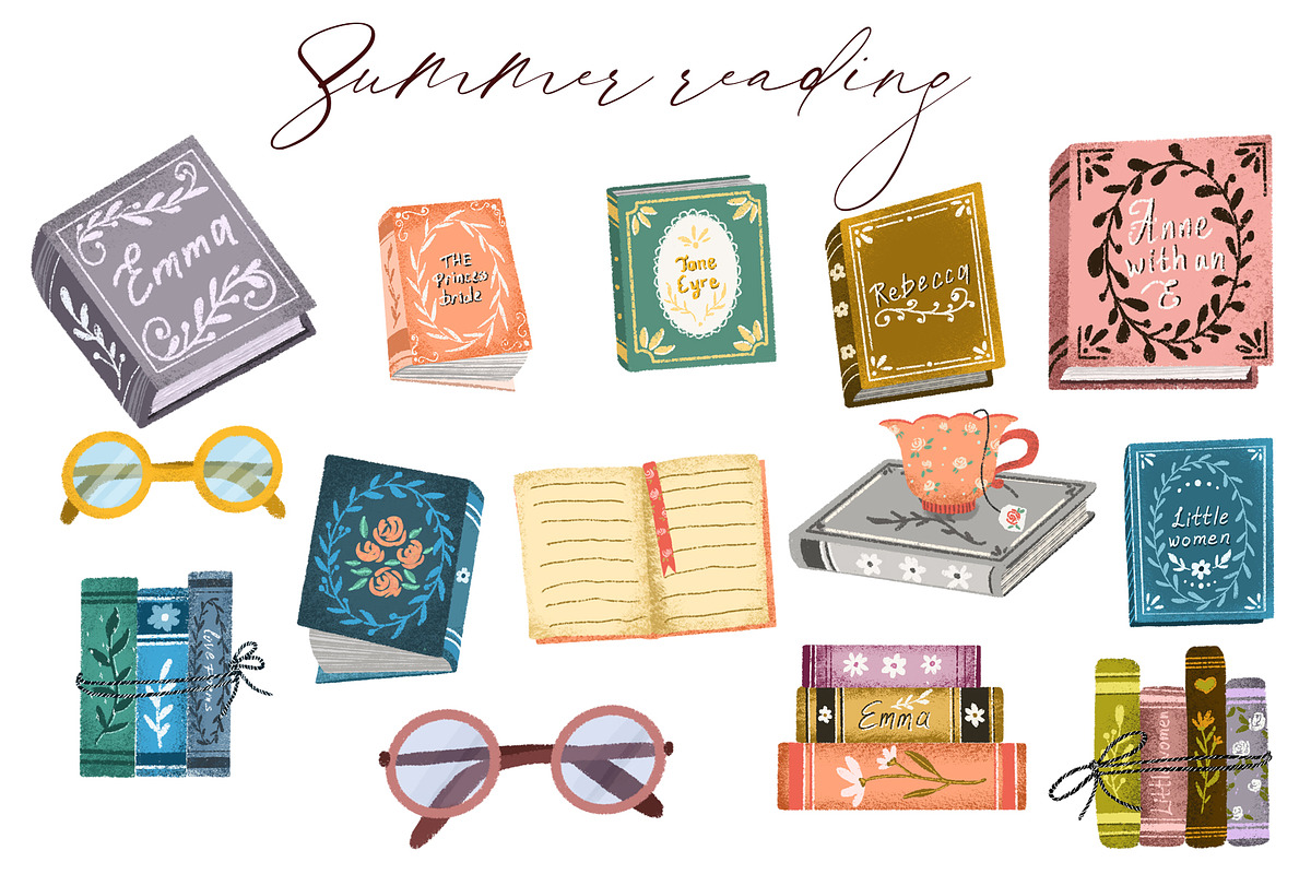 Summer hygge clipart &digital papers, a Seasonal Illustration by Yelloo Fish (Photo 7 of 10)