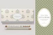 Vintage Blue Floral Print Patterns, a Pattern Graphic by Eclectic Anthology (Thumbnail 11 of 14)