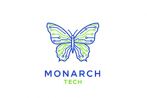 Monarch Tech Logo, a Branding & Logo Template by Logocreative