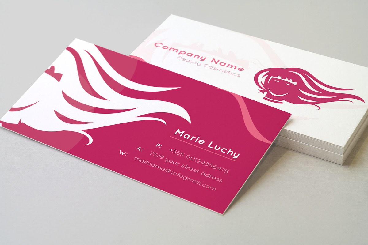 Beauty Business Card, a Business Card Template by ZAAS (Photo 2 of 6)