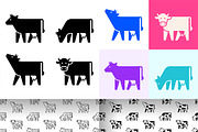 Cow Logo, a Graphic by NataliiaVolyk (Thumbnail 1 of 7)