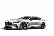 Modern Sports Car Silhouette Bundle, an Illustration by hafijul (Thumbnail 5 of 7)