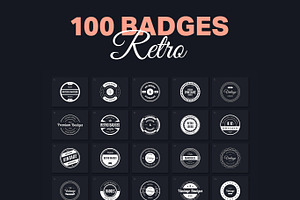 100 Retro Badges Vol. 1