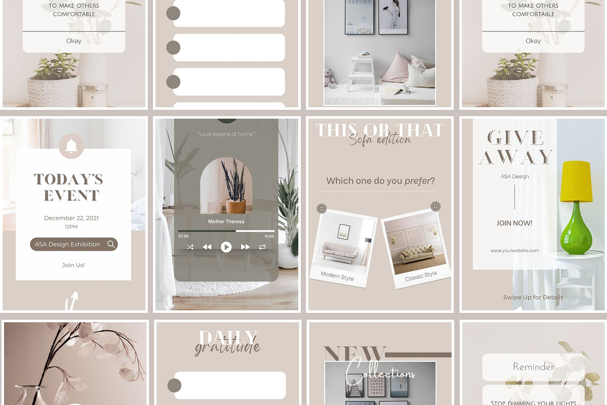 Interior Design Insta Story Template, a Social Media Template by Kindelight (Photo 2 of 3)