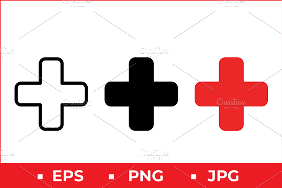 Plus Symbol Icons, a Solid Icon by Artonix (Photo 1 of 2)