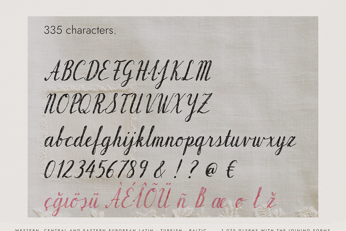 Petalwash - Watercolor Script Font, a Handwritten Font by Lilithcollageart (Photo 10 of 10)