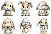 Baby Bunny Easter Clipart, an Illustration by Sublimation Artist (Thumbnail 5 of 7)