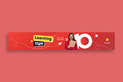 Study Tips Youtube Cover, a Social Media Template by MikroType Std (Thumbnail 3 of 4)