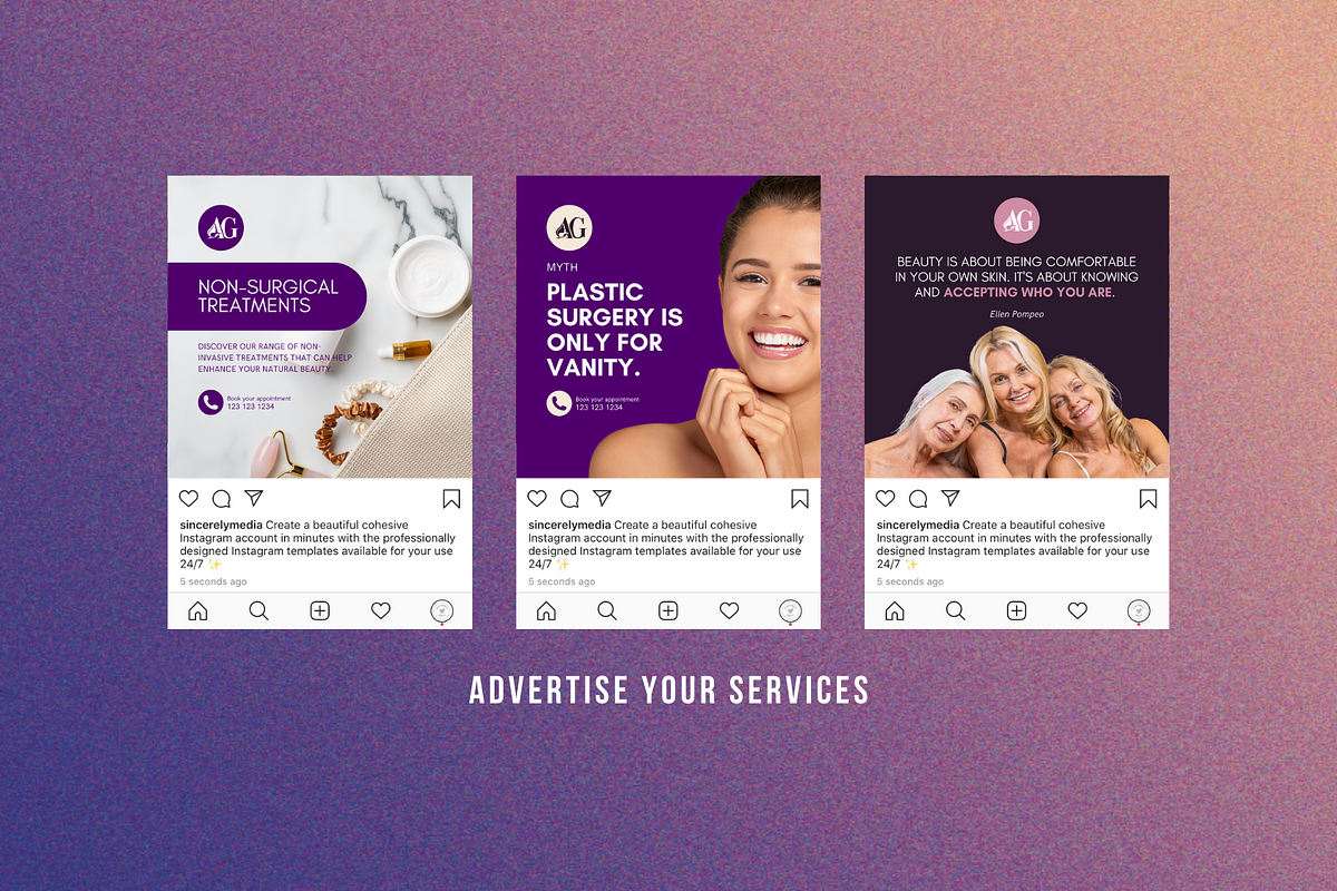 Plastic Surgeon Social Media, a Social Media Template by Sincerely Media (Photo 4 of 9)