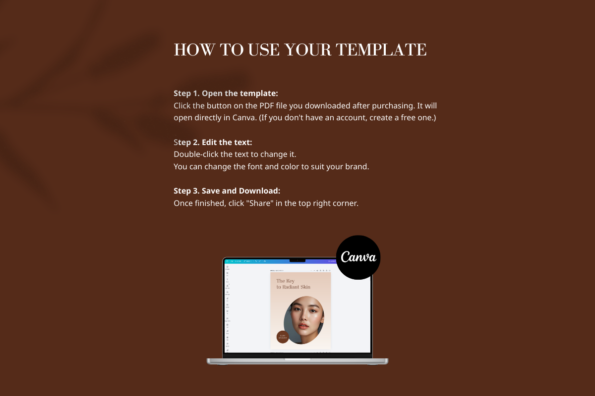 Skincare Instagram Templates Canva, a Social Media Template by batang (Photo 4 of 5)