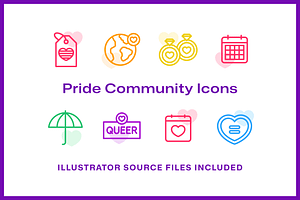 48 Pride Community Icons