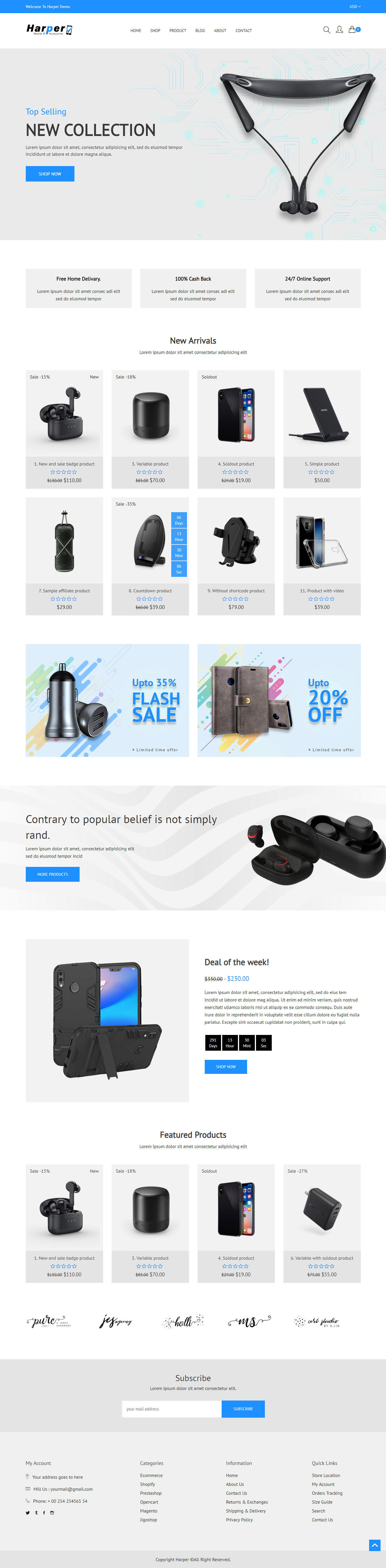 Phone Accessories Shopify, a Shopify Template by HasThemes