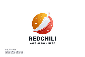 Red Chili Logo Design with Gradient, a Branding & Logo Template by yuanesei