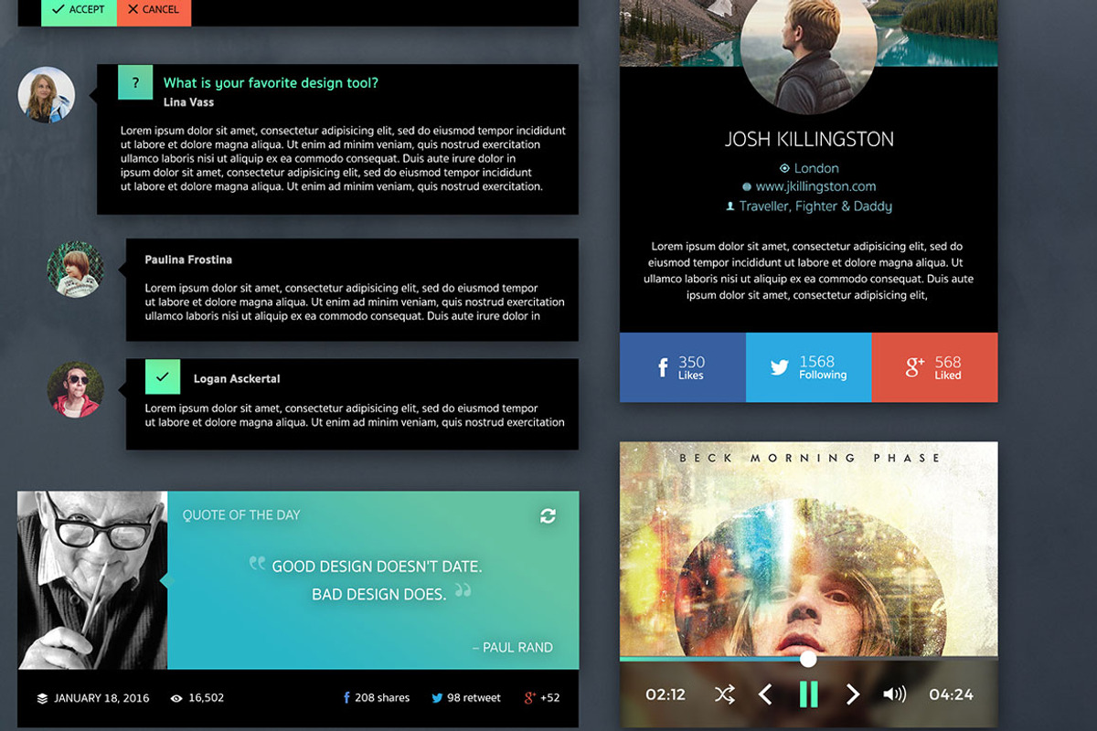 GreenLight Retina UI Kit, an UI Kit Template by Cosmic Motive (Photo 5 of 5)