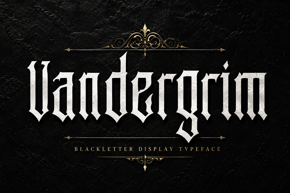 Vandergrim, a Blackletter Font by Wow Magic (Photo 1 of 6)