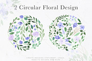 Violet Florals & Greenery Leaves, an Illustration by Momo Studio (Thumbnail 16 of 19)