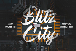 Blitz City - Script Handwritten Font